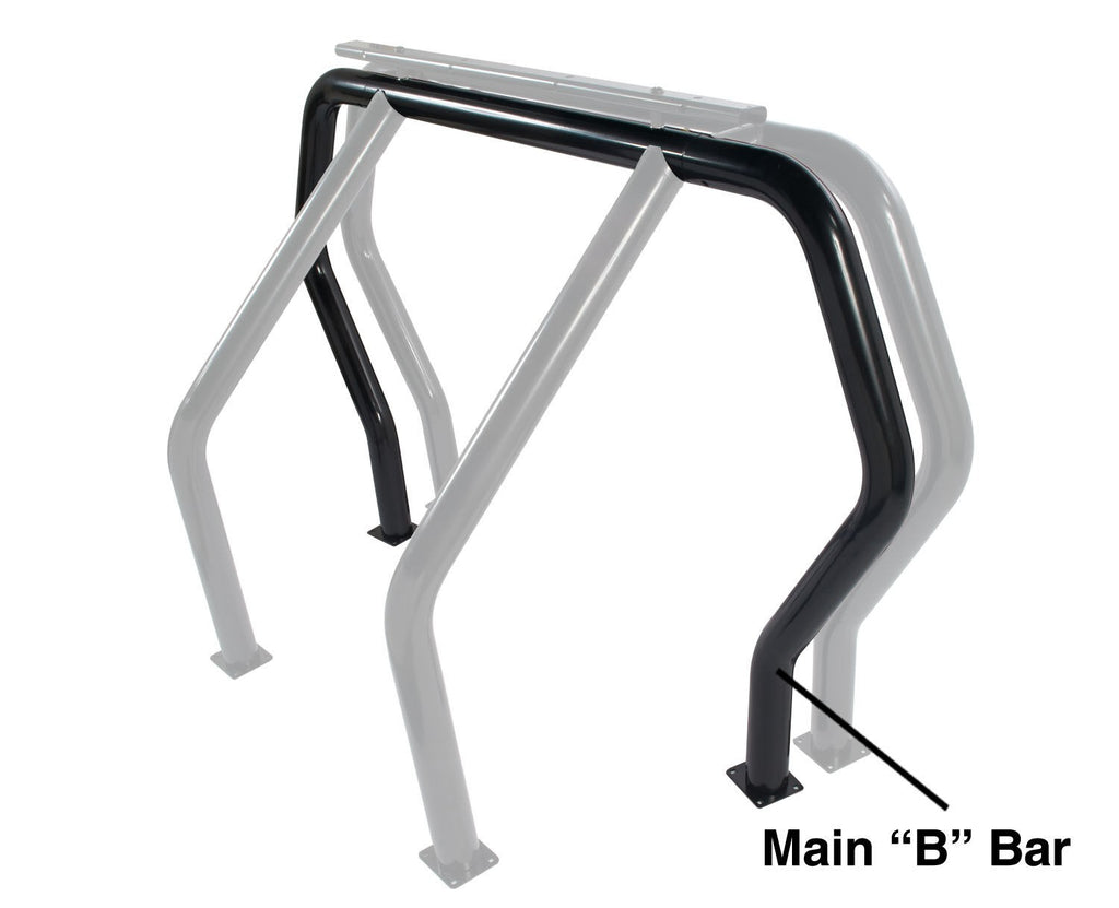 Bed Bar Component InchB Inch Main Bar Black Powdercoat 1999-2016 Ford F-250 Super Duty Go Rhino