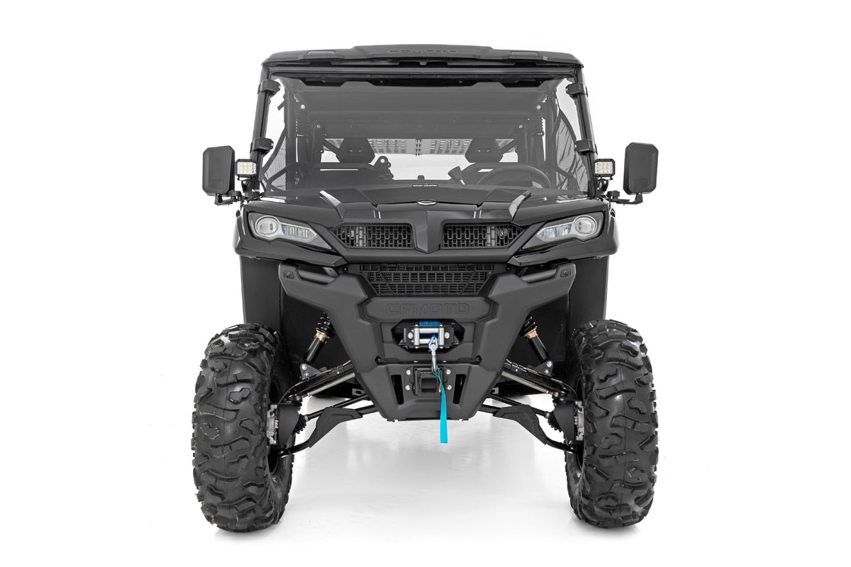 LED Light Kit Cage Mount 2 Inch Chrome Pair Wide Angle CFMOTO UFORCE 1000 Rough Country
