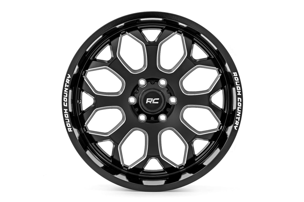 96 Series Wheel One-Piece Gloss Black 20x9 Rough Country