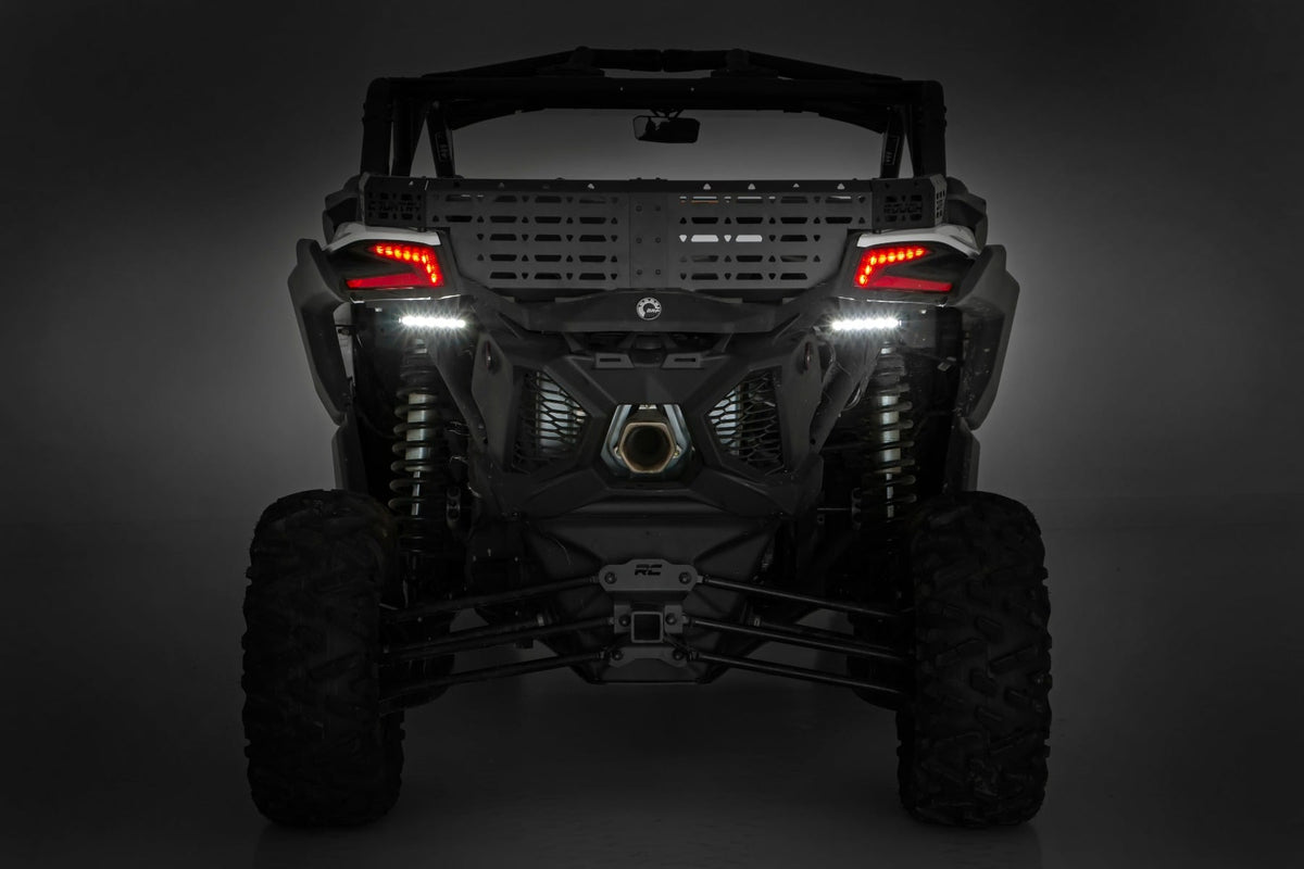 6 Inch LED Light Kit Tail Light Mount Can-Am Maverick X3 Rough Country