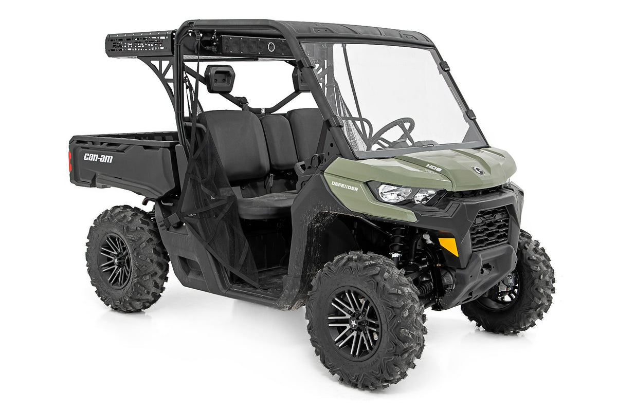 Cargo Rack Dual 2 Inch Black LED Pairs Flush Mount Can-Am Defender HD 5/HD 8/HD 9/HD 10 Rough Country