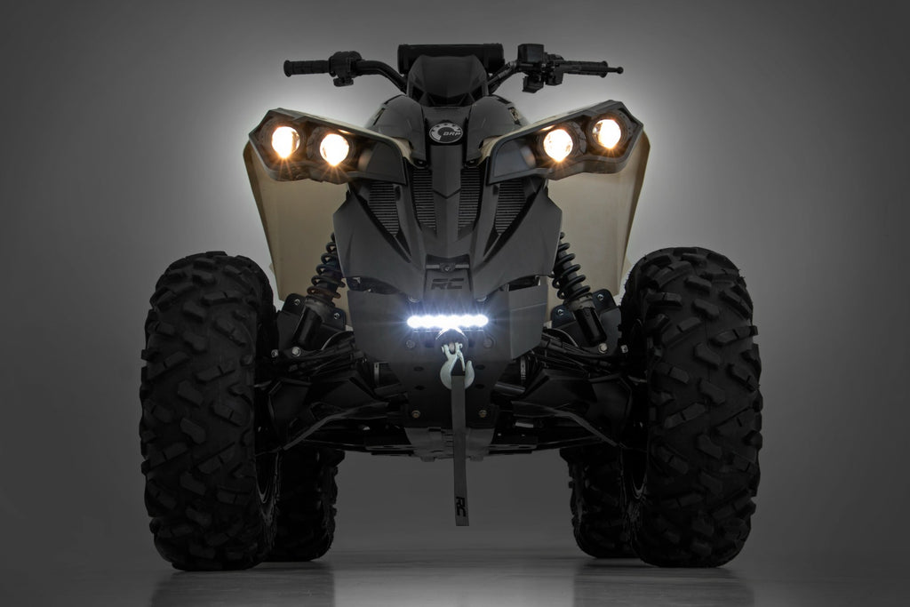 Winch Bumper 4500-Lb Winch Synthetic Rope Can-Am Renegade 1000/Renegade 500 Rough Country