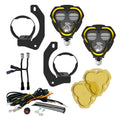 KC Flex Era 3 LED DM SAE Fog 2- Light Master Kit 10-24 Jeep JK JL JT Winch Bumper KC HiLiTES