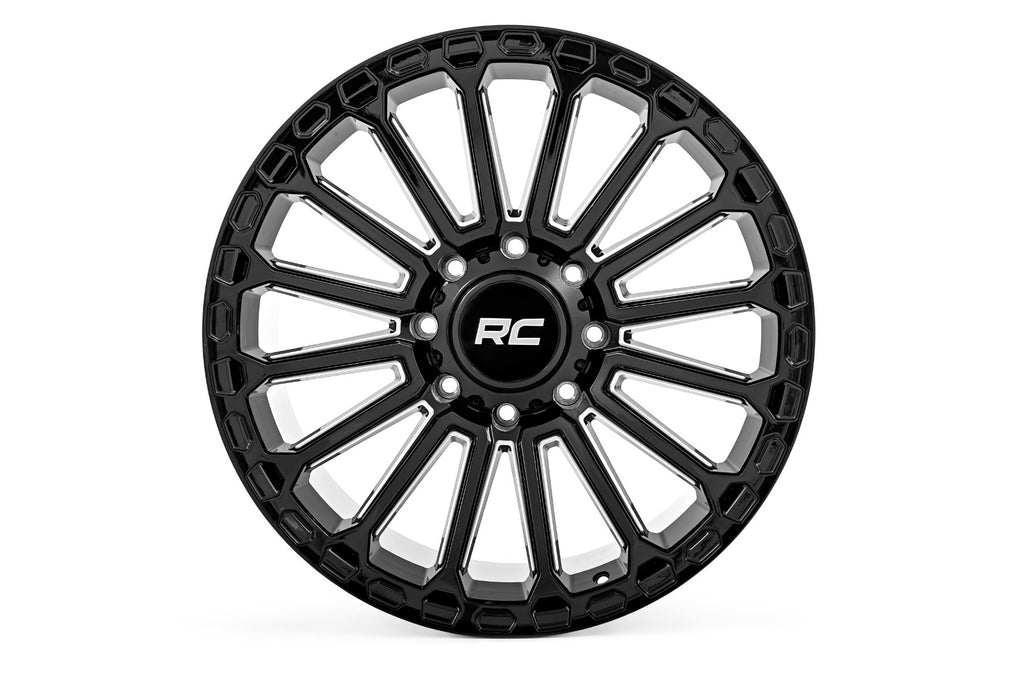 97 Series Wheel One-Piece Gloss Black 17x9 6x135 -12mm Rough Country