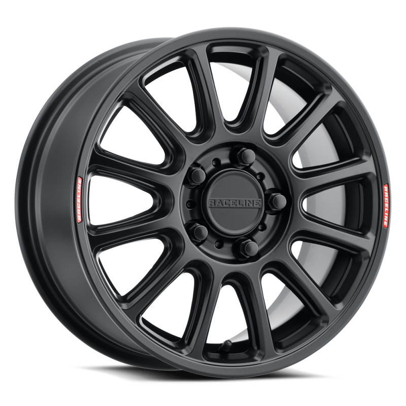 Raceline A14VB Alpha 15x7in/5x114.3 BP/56mm Offset/68mm Bore - Satin Black Wheel