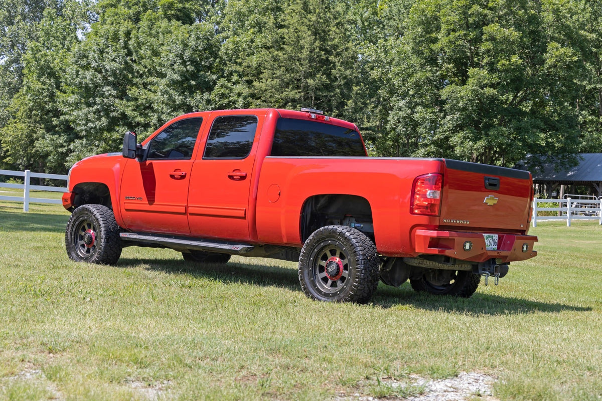 3.5 Inch Knuckle Lift Kit V2 w/ Overloads Red Silverado/Sierra 2500HD/3500HD (11-19) Rough Country