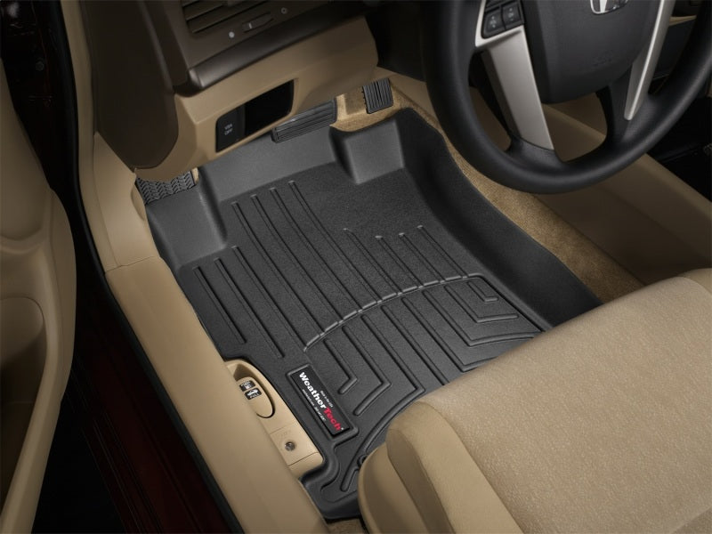 WeatherTech 08-12 Honda Accord Front FloorLiner - Black