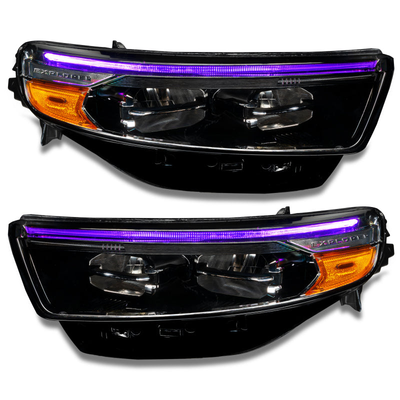 Oracle 20-22 Ford Explorer Dynamic RGB Headlight DRL Kit - ColorSHIFT - w/ RF Controller