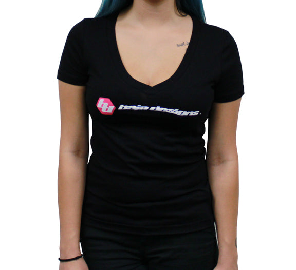 Baja Designs Black Ladies V Neck T Shirt Baja Designs