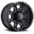 Aluminum Wheels 16x8 Raptor 981 Matte Black 0 Offset 8 on 165.1 Bolt Pattern 131 Bore Raceline