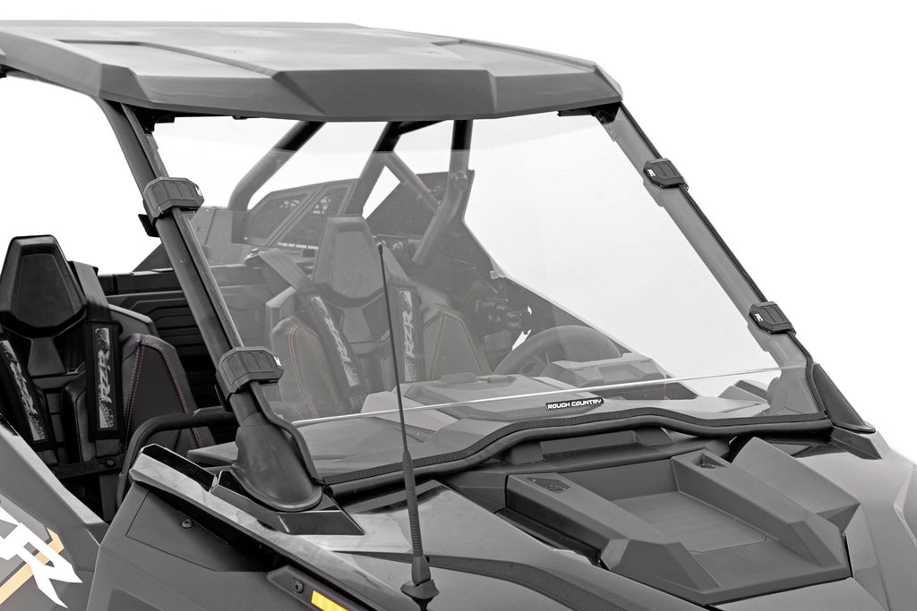 Full Windshield Scratch Resistant Polaris RZR Turbo R Rough Country