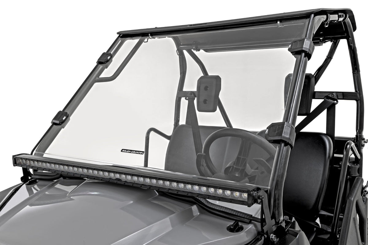 Full Windshield Scratch Resistant Honda Pioneer 520 Rough Country