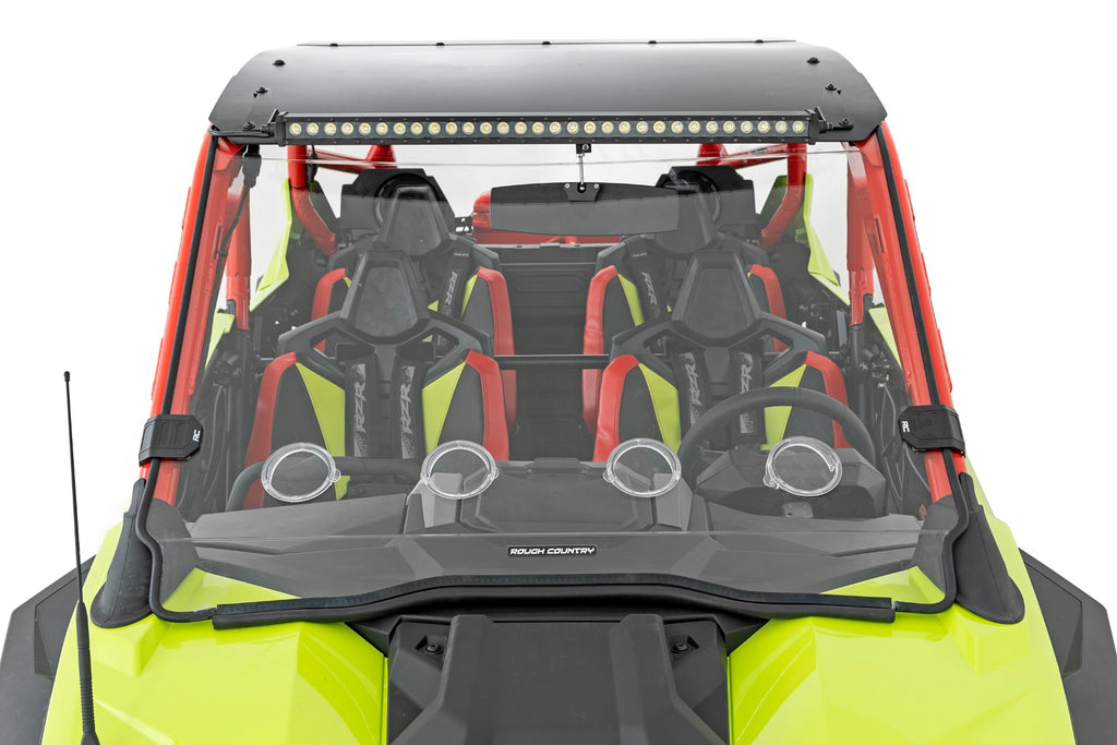 Vented Full Windshield Scratch Resistant Polaris RZR Turbo R Rough Country