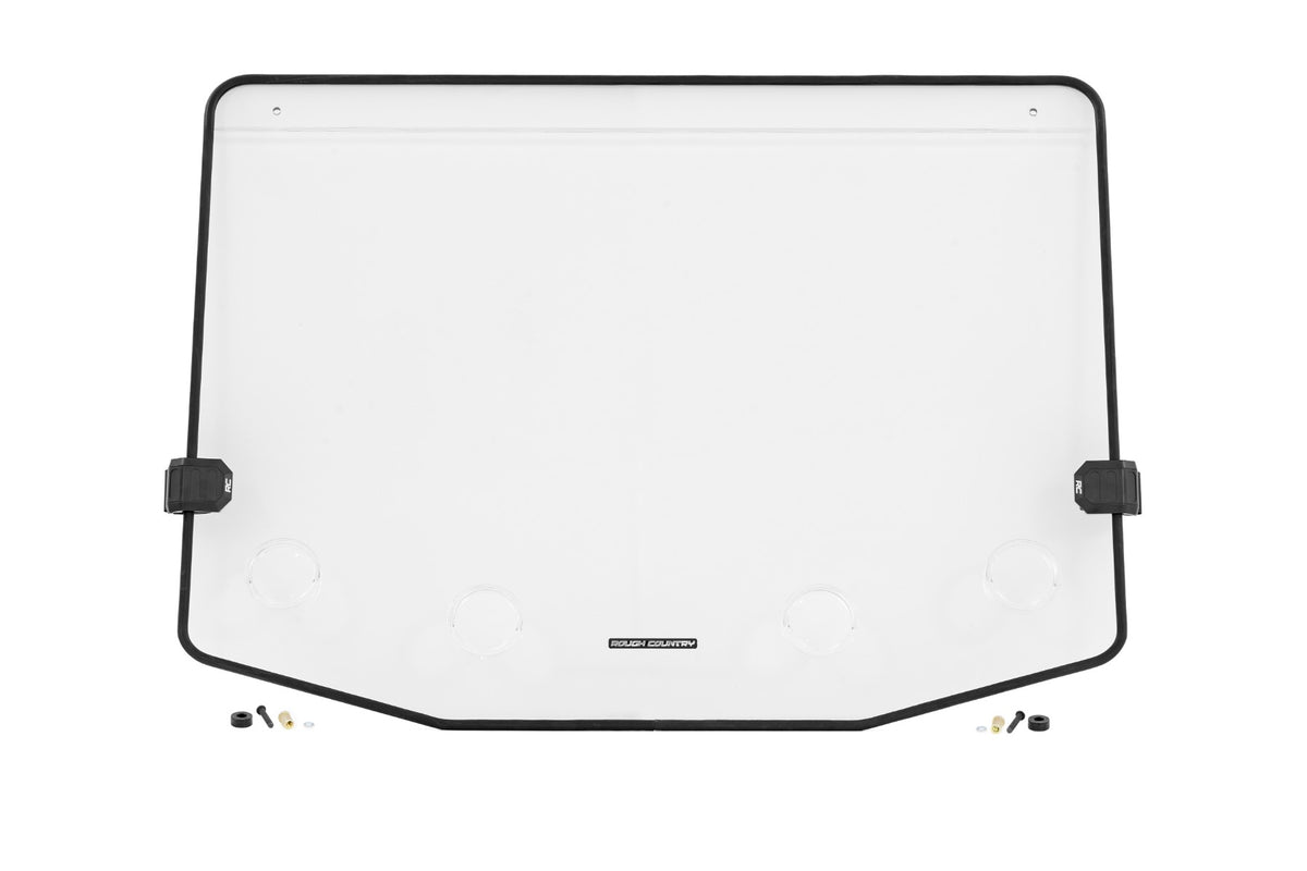 Vented Full Windshield Scratch Resistant Polaris RZR XP 4 1000 Rough Country