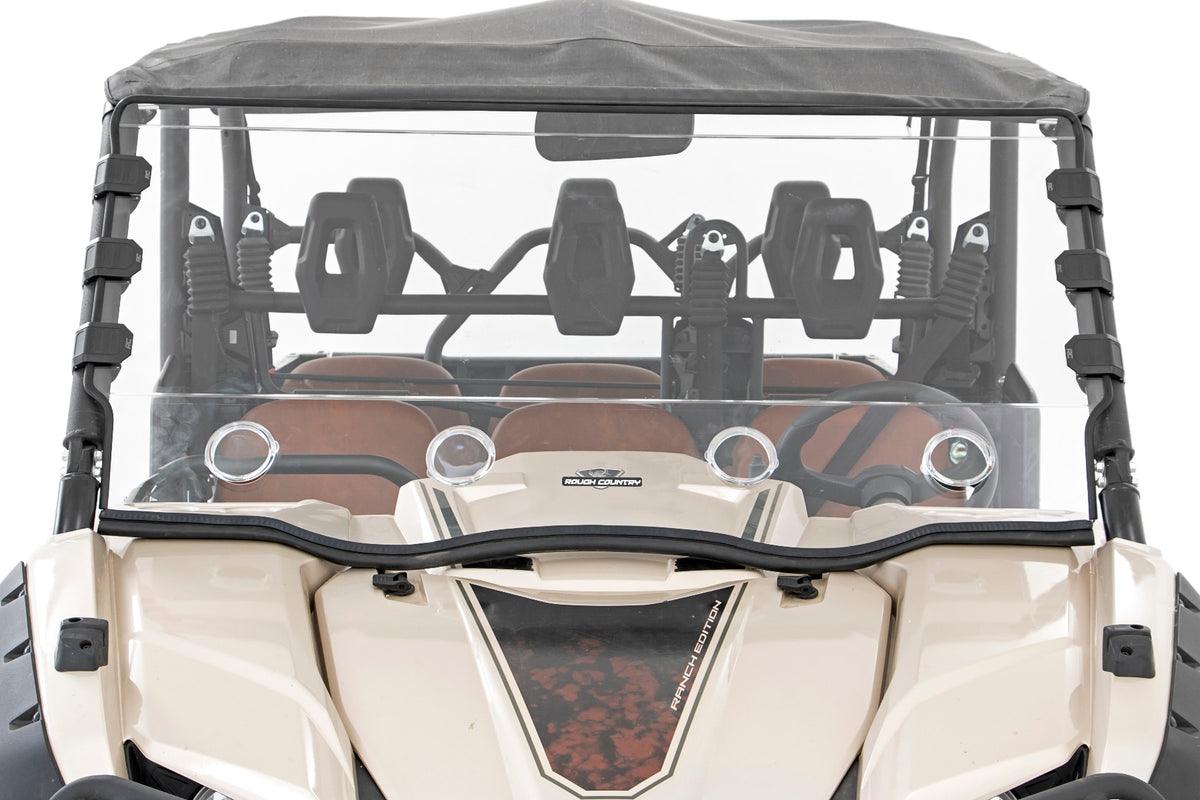 Vented Full Windshield Scratch Resistant Yamaha Viking 700 Rough Country