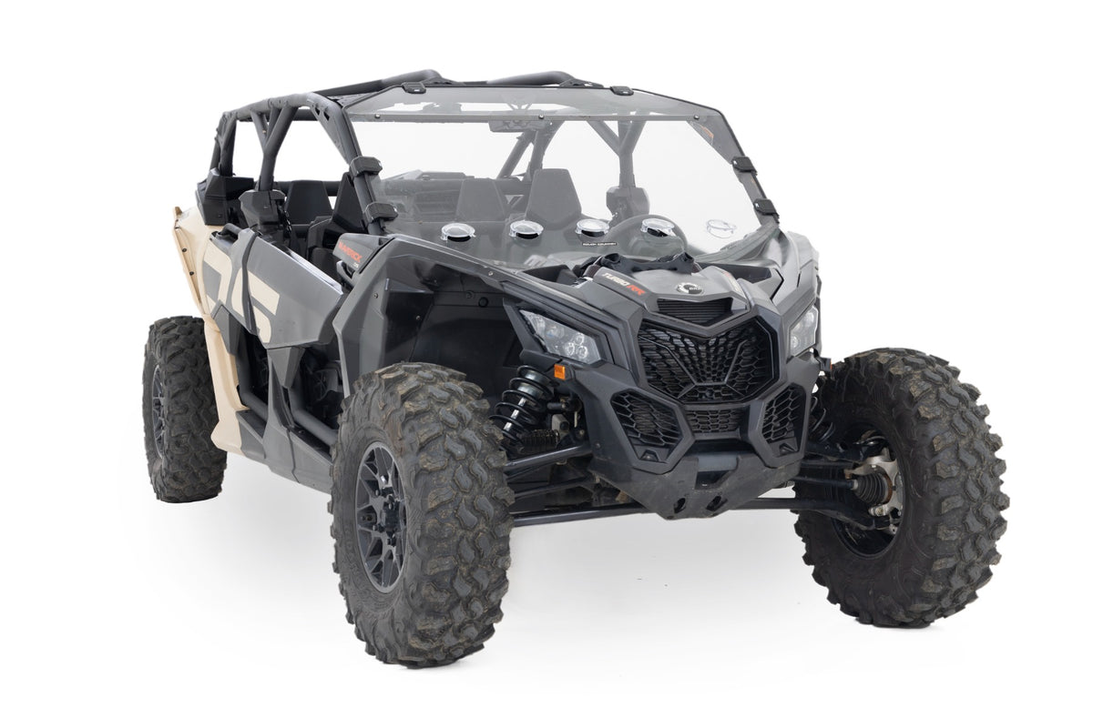 Vented Full Windshield Scratch Resistant Can-Am Maverick X3 Rough Country