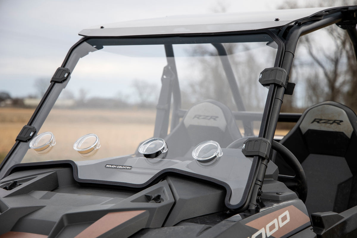 Vented Full Windshield Scratch Resistant Polaris RZR XP 1000 Rough Country