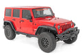 High Clearance LED Flat Fender Flare Kit UV Treated Jeep Wrangler JK (07-18) Rough Country