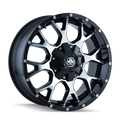 Mayhem 8015 Warrior 18x9 / 6x135 BP / -12mm Offset / 106mm Hub Black/Machined Face Wheel