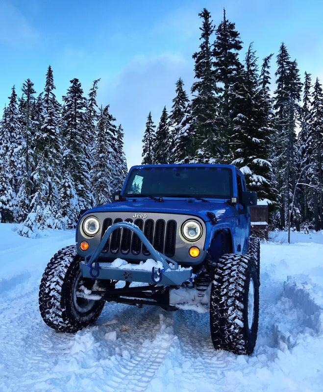 Oracle 7in High Powered LED Headlights - Black Bezel - ColorSHIFT