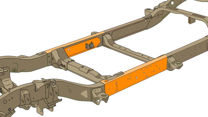 Rust Buster Center Forward Frame Section Right Side