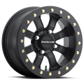 Raceline A71B Mamba 15x7in / 4x156 BP / 0mm Offset / 132.5mm Bore - Satin Black Beadlock Wheel