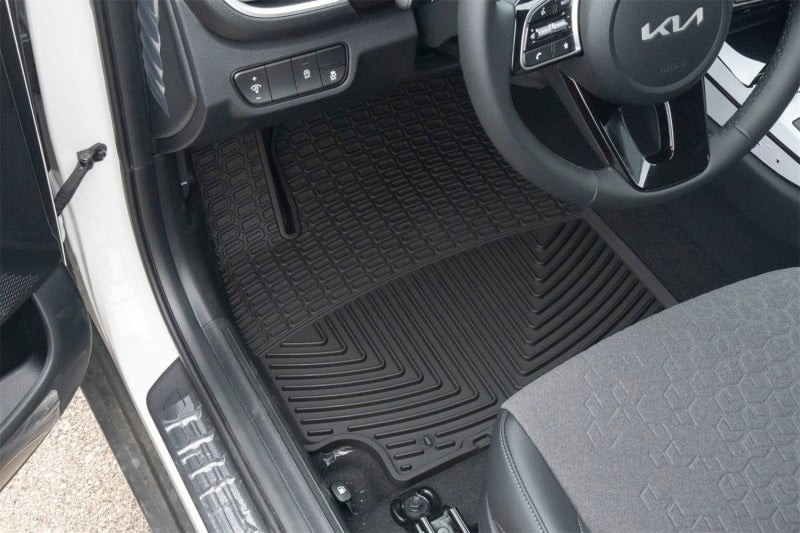 WeatherTech 21-26 Kia Seltos 1st Row Front All-Weather Floor Mats - Black