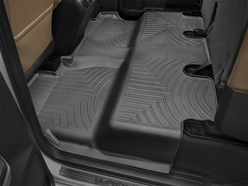 WeatherTech 14+ Toyota Tundra CrewMax Rear FloorLiners - Black