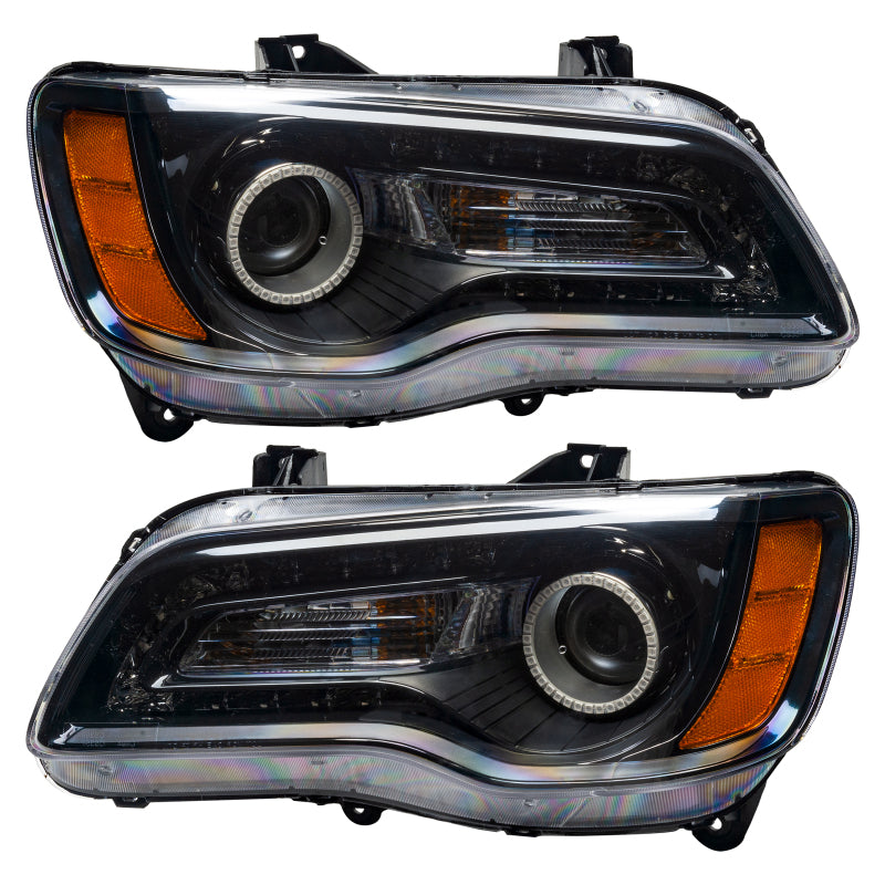 Oracle 11-14 Chrysler 300C SMD HL - Black - NON HID - ColorSHIFT w/ Simple Controller
