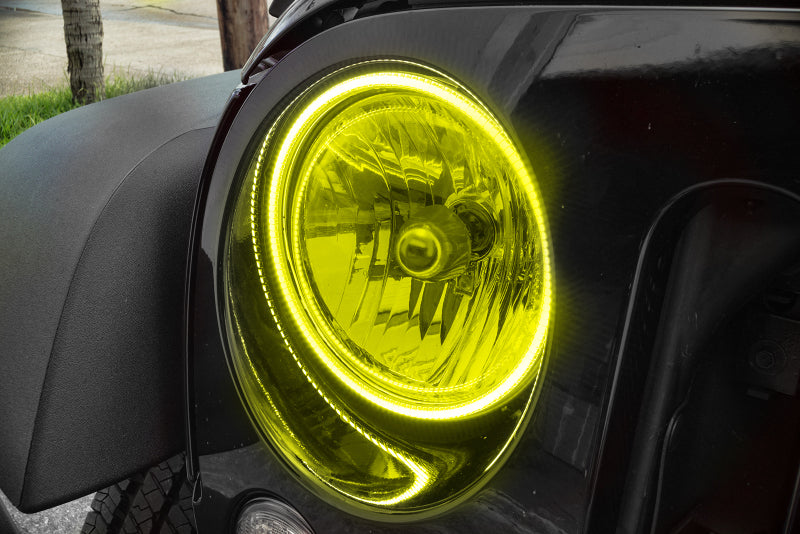 Oracle Jeep Wrangler JK 07-17 LED Waterproof Halo Kit - ColorSHIFT w/o Controller