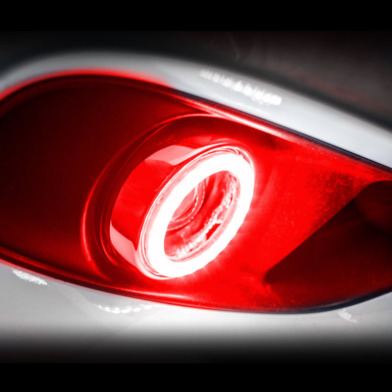 Oracle 15-21 Dodge Challenger WP LED Fog Halo Kit - Red