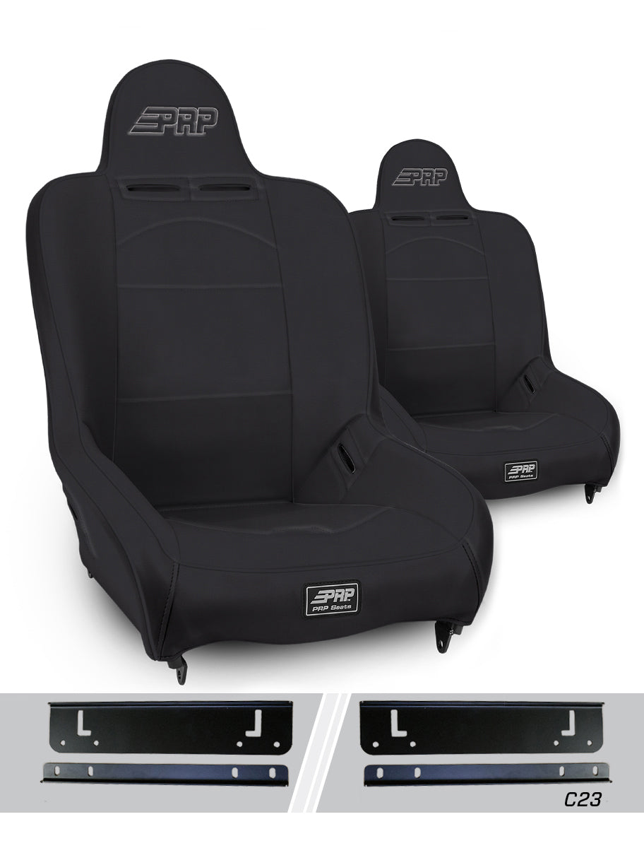 Premier High Back Suspension Seats Kit for 03-06 Jeep Wrangler TJ Pair PRP Seats