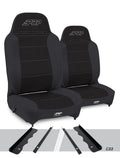 Enduro High Back Reclining Suspension Seats Kit for 95-01 Jeep Cherokee XJ Pair PRP Seats
