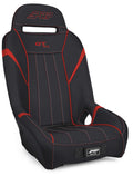 GT/S.E. Suspension Seat, Black and Red PRP Seats