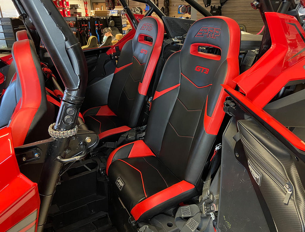 GT3 Fold Flat Rear Suspension Seats for Polaris RZR PRO XP4 PRO R4 Turbo R4 Pair PRP Seats