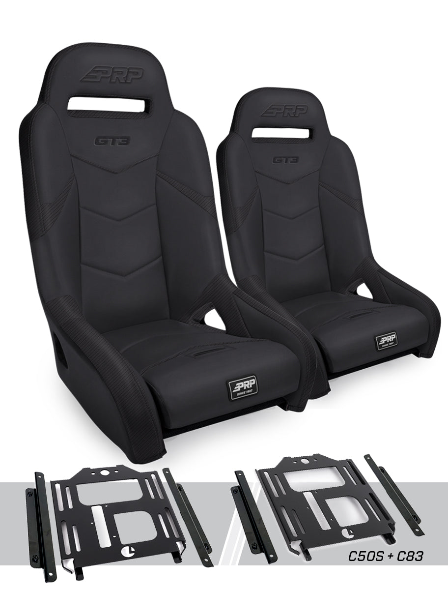 GT3 Suspension Seats Kit for Polaris RZR 570 800 900 Pair PRP Seats