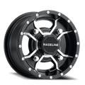 Aluminum Wheels 12x7 Mamba UTV A77 Machined Spokes Satin Black 10 Offset 4 on 137 Bolt Pattern Raceline