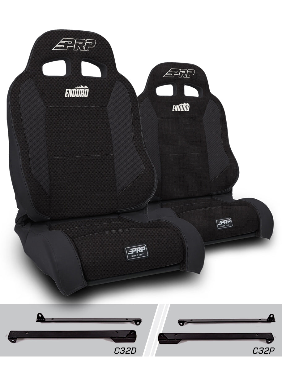 Enduro Elite Suspension Seat Trek Edition Kit for Jeep Wrangler CJ7/YJ Pair PRP Seats