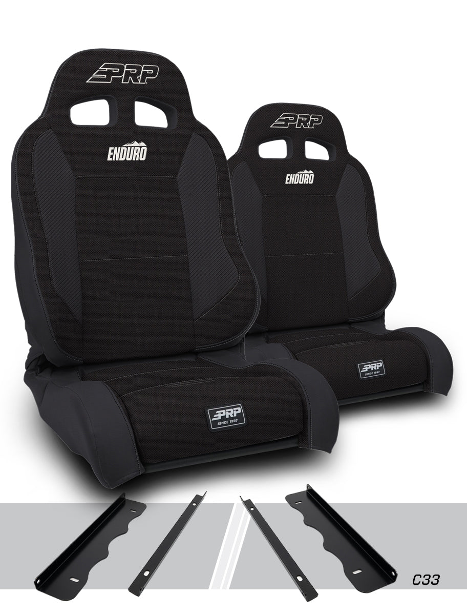 Enduro Elite Suspension Seat Trek Edition Kit for 95-01 Jeep Cherokee XJ Pair PRP Seats