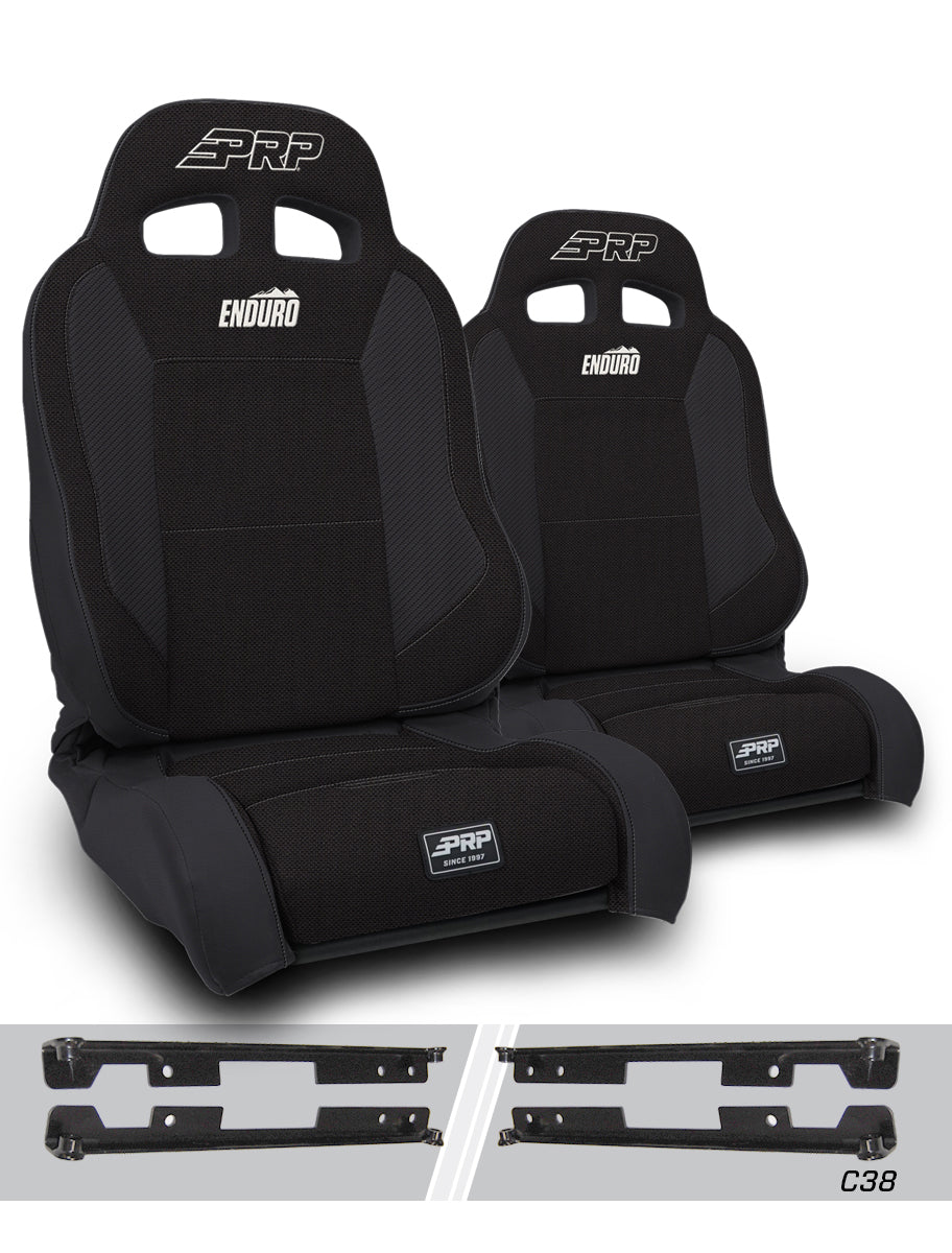 Enduro Elite Suspension Seat Trek Edition Kit for Jeep Wrangler JK/JKU Pair PRP Seats