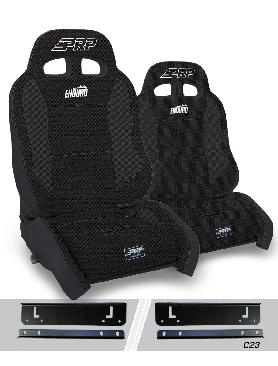 Enduro Elite Suspension Seat Crawl Edition Kit for 95-01 Jeep Cherokee XJ Pair PRP Seats