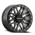 Aluminum Wheels 14x7 Ryno Beadlock UTV A91G Matte Dark Gunmetal Grey 10 Offset 4 on 156 Bolt Pattern 134.3 Bore Raceline