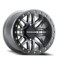 Aluminum Wheels 15x10 Ryno Beadlock UTV A91G Matte Dark Gunmetal Grey 0 Offset 4 on 156 Bolt Pattern 134.3 Bore Raceline