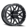 Aluminum Wheels 14x7 Krank Simulated Beadlock UTV A94B Satin Black 10 Offset 4 on 137 Bolt Pattern Raceline