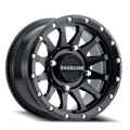 Aluminum Wheels 15x6 Trophy Simulated Beadlock UTV A95B Milled Satin Black 40 Offset 4 on 156 Bolt Pattern Raceline