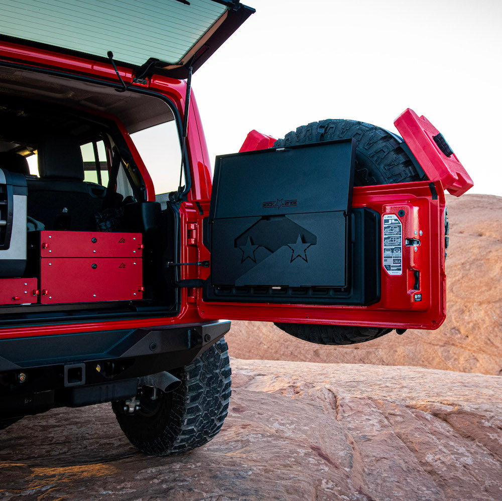 Jeep Trail Tailgate Table for Wrangler JK and JL 2/4 Door Rock Slide Engineering