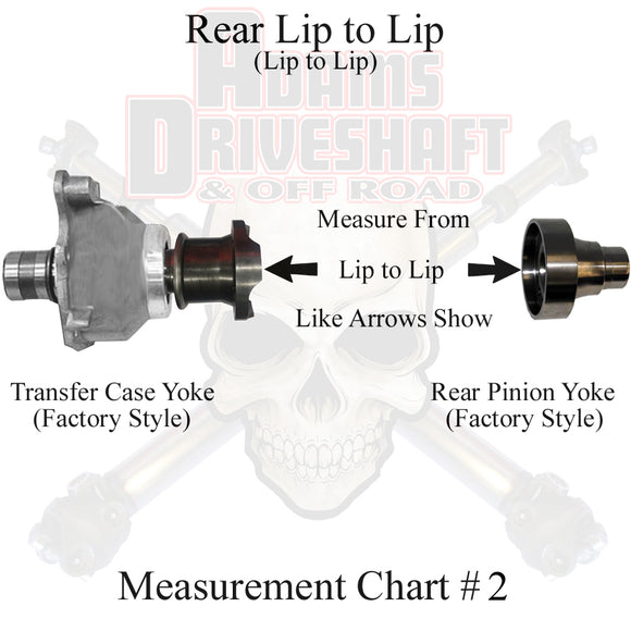 JK Rear 1350 Solid CV Driveshaft 2 Door Adams Driveshaft