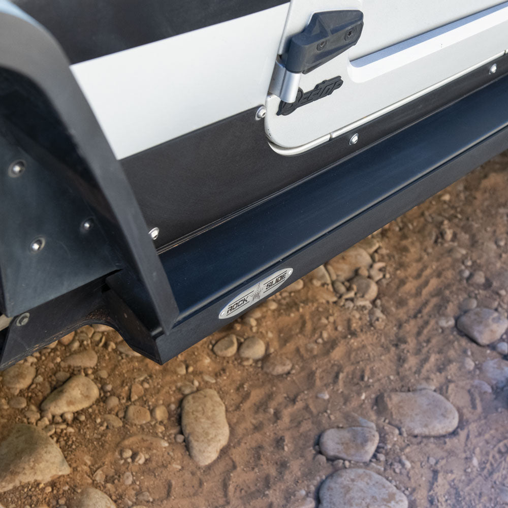 Step Slider Skid Plate Kit for 2007-18 Jeep JK 4 Door Rock Slide Engineering