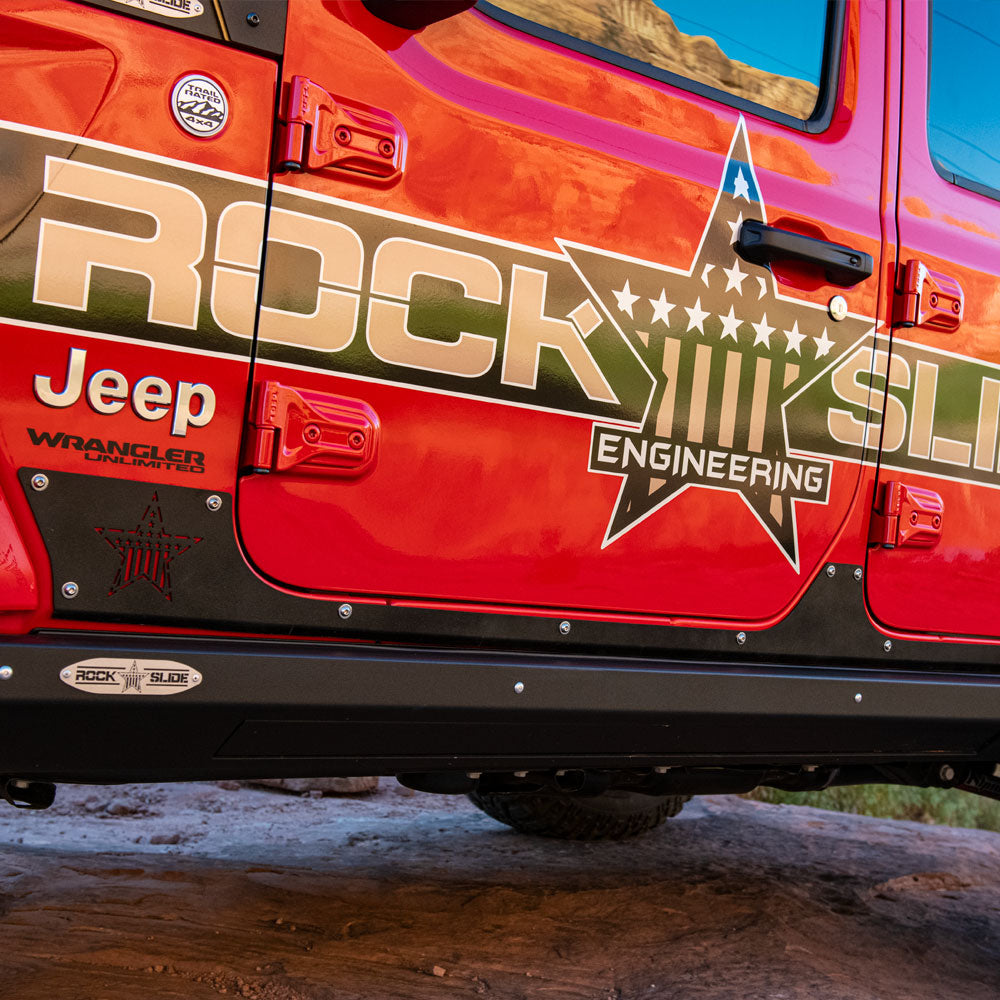 Step-Slider Rocker Guards For 20-Pres Wrangler JL 4 Door Rock Slide Engineering