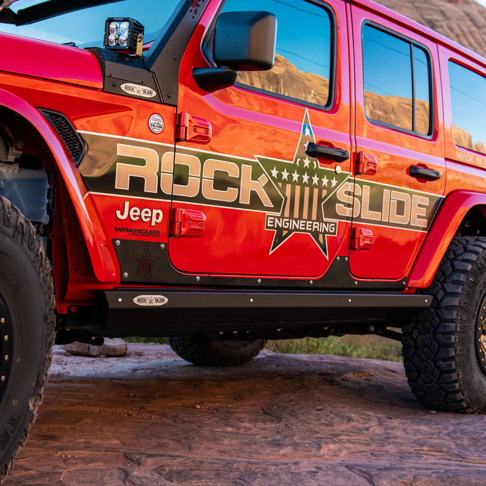 Step-Slider Rocker Guards For 20-Pres Wrangler JL 4 Door Rock Slide Engineering